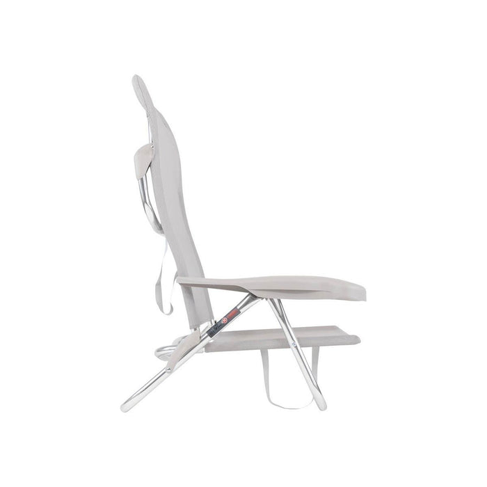 Crespo Beach Chair AL/221 Light Grey - Crespo - My Roof Tent