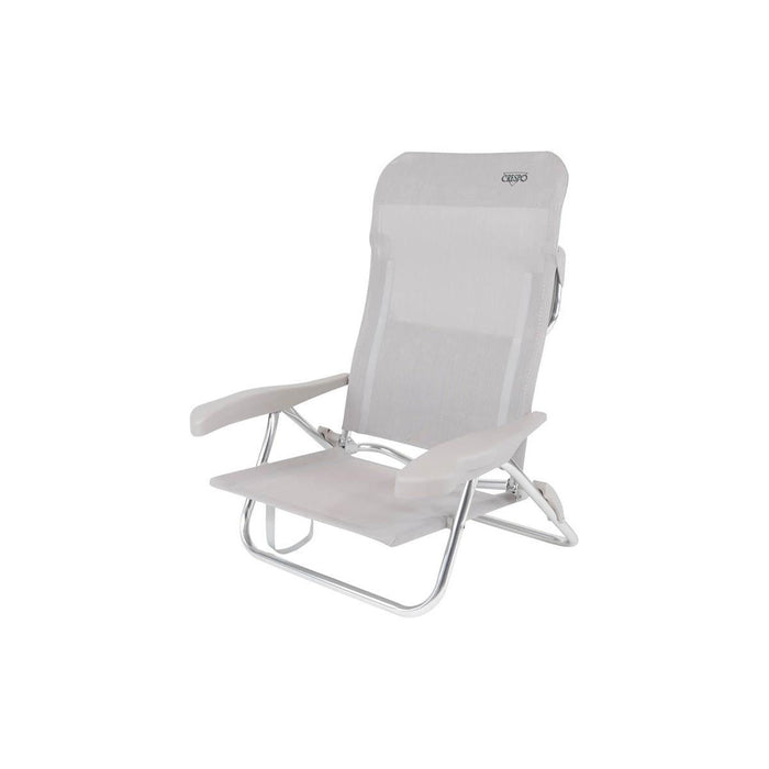 Crespo Beach Chair AL/221 Light Grey - Crespo - My Roof Tent