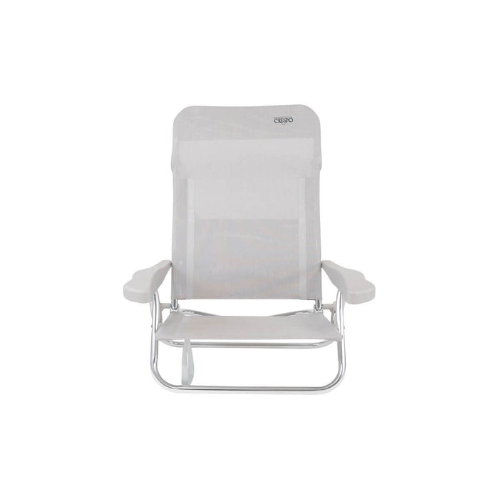 Crespo Beach Chair AL/221 Light Grey - Crespo - My Roof Tent