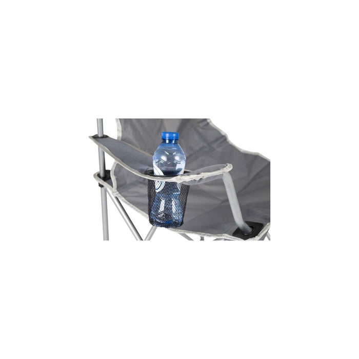 Bo-Camp Folding Chair Compact Steel Grey - Bo-Camp - My Roof Tent