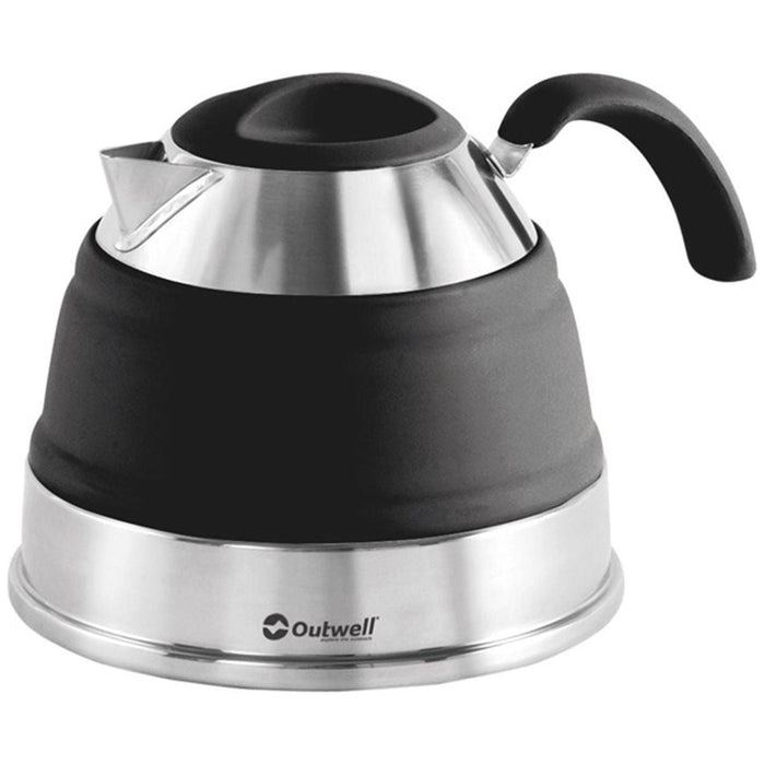 Collaps Kettle 2 5L Black: Space Saving and Collapsible Camping Kettle - Outwell - My Roof Tent