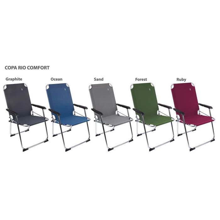 Bo-Camp Chair Copa Rio L Aluminium Graphite - Bo-Camp - My Roof Tent