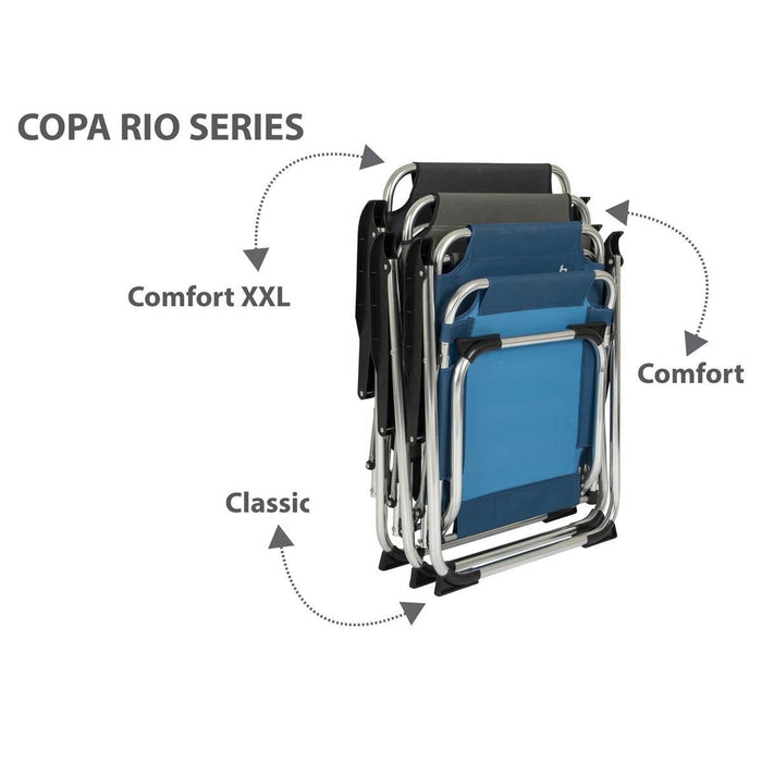 Bo-Camp Chair Copa Rio M Aluminium Ocean - Bo-Camp - My Roof Tent