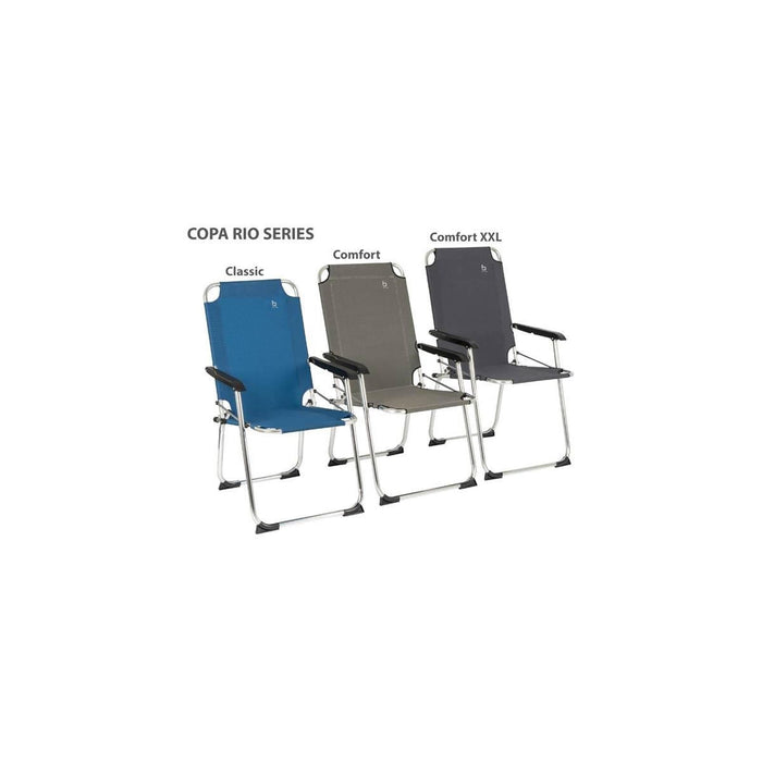 Bo-Camp Chair Copa Rio M Aluminium Graphite - Bo-Camp - My Roof Tent