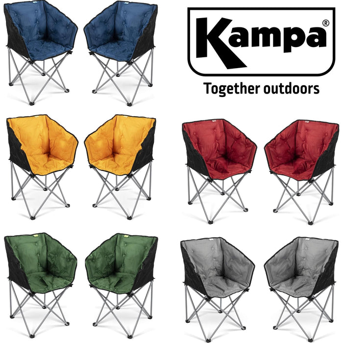 Pair of Kampa Padded Camping Tub Chair - Kampa - My Roof Tent