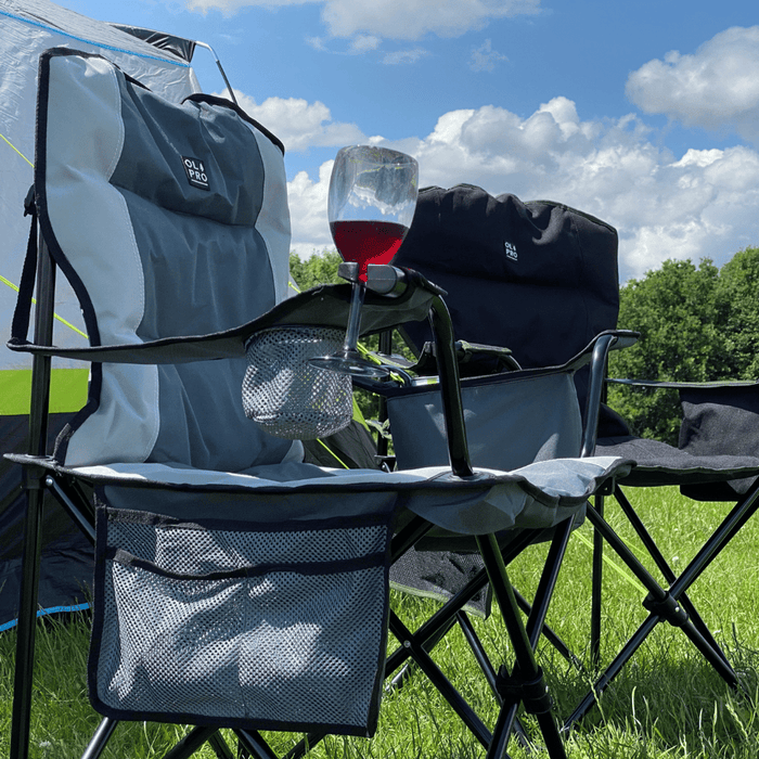 Olpro Henwick Chair Grey & Black - Olpro - My Roof Tent