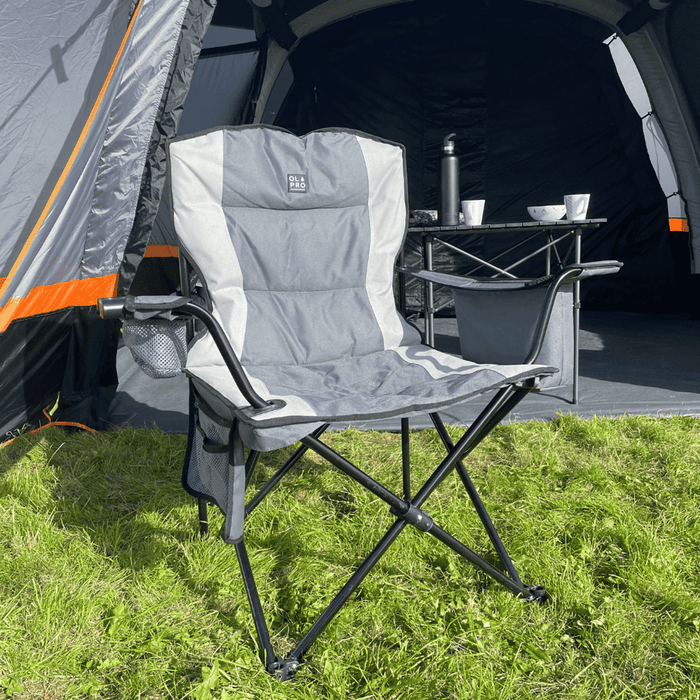 Olpro Henwick Chair Grey & Black - Olpro - My Roof Tent