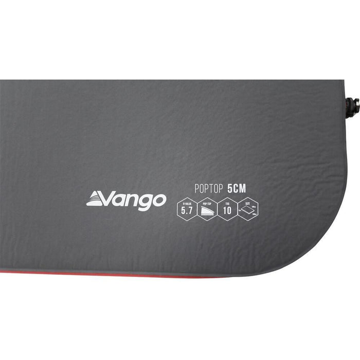Vango PopTop 5cm 5 Double Shadow Grey Self Inflating Sleep Mat - Vango - My Roof Tent