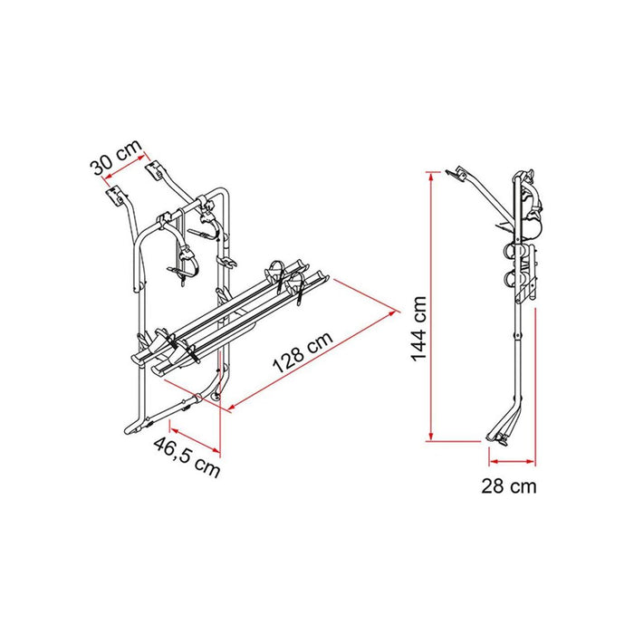 Fiamma Carry Bike for VW T5 Aluminium Bike Rack for VW T5 - Fiamma - My Roof Tent