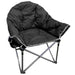 Crusader Comfort Chair Folding XL Camping Chair Black - Crusader - My Roof Tent