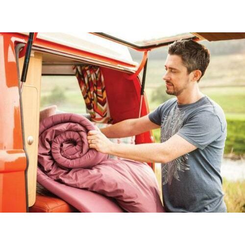 Luxury Grey Stripe Compact Duvalay 4.5 Tog Sleeping Bag Duvet & Topper GREY - Duvalay - My Roof Tent
