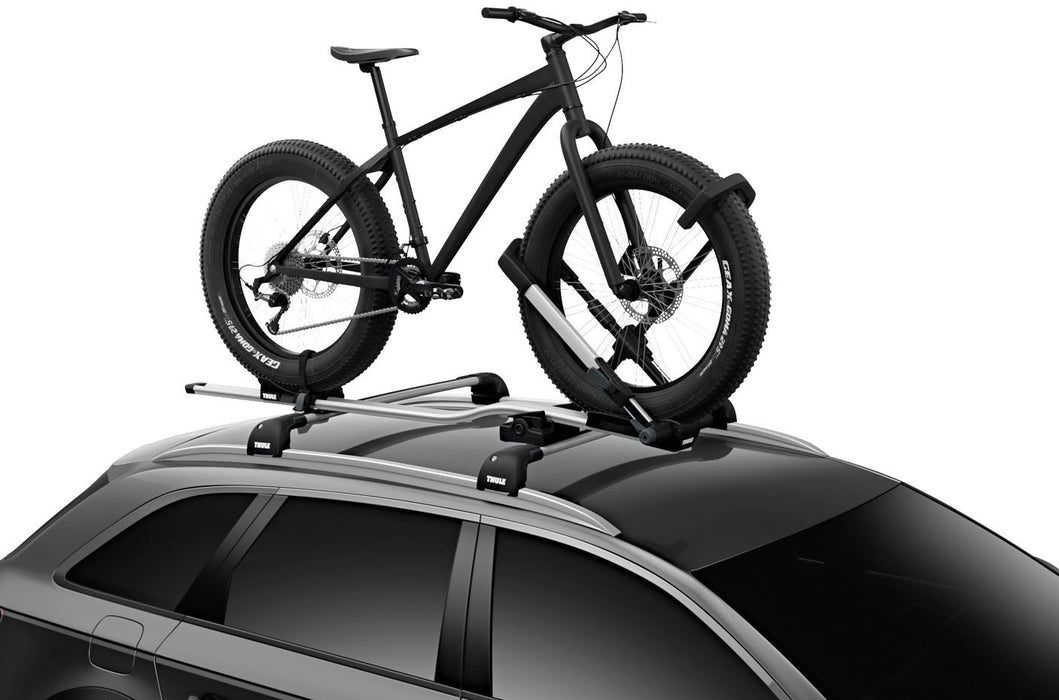 Thule Up Ride roof top bike rack wheel mount black/aluminium Roof Bike Rack - Thule - My Roof Tent