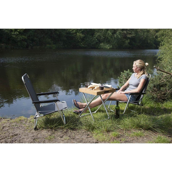 Bo-Camp Beach Chair Copa Rio Beach Aluminium Graphite - Bo-Camp - My Roof Tent