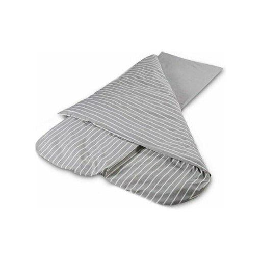 Luxury Grey Stripe Compact Duvalay 4.5 Tog Sleeping Bag Duvet & Topper GREY - Duvalay - My Roof Tent
