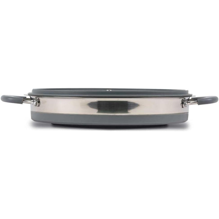 Kampa Folding Collapsible Silicone & Stainless Steel Saucepan 3 Litre Grey - Kampa - My Roof Tent