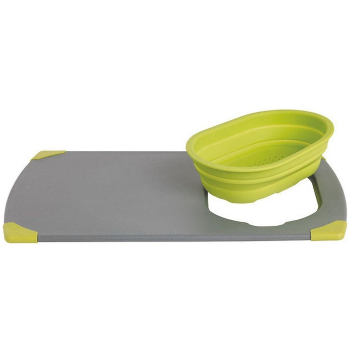 Collaps Chopping Board Grey/Green: Foldable and Easy to Clean Cutting Board for - Outwell - My Roof Tent