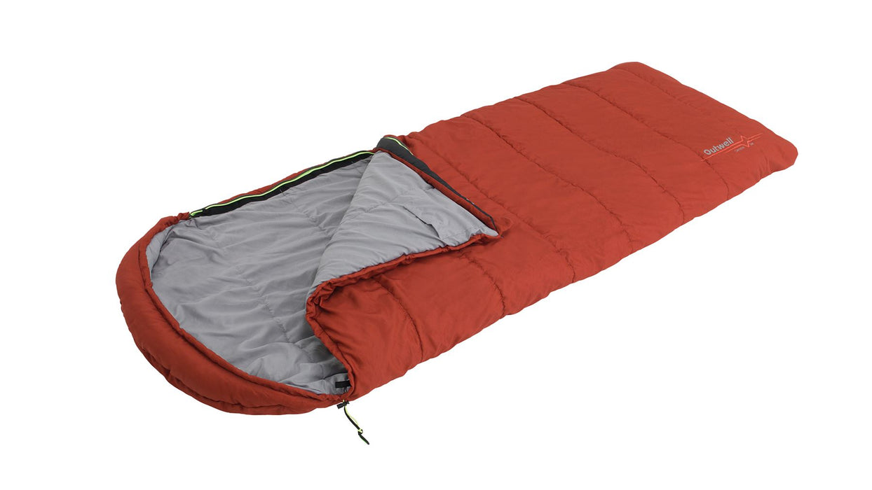 Outwell Campion Lux Burnt Orange Orange Single Sleeping Bag - Outwell - My Roof Tent