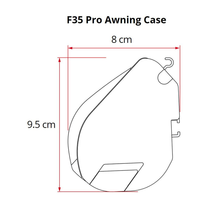 Fiamma F35 Pro 250 Awning Deep Black Case Royal Grey Fabric Campervan Caravan - Fiamma - My Roof Tent