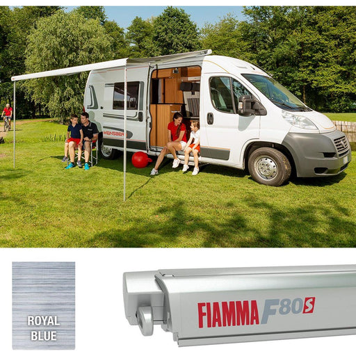 Fiamma Titanium F80S 370 Royal Blue Fabric - Fiamma - My Roof Tent