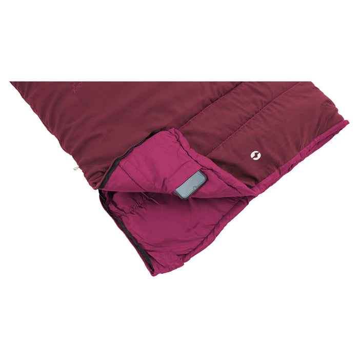 Outwell Champ Kids Deep Red Red Junior Sleeping Bag - Outwell - My Roof Tent