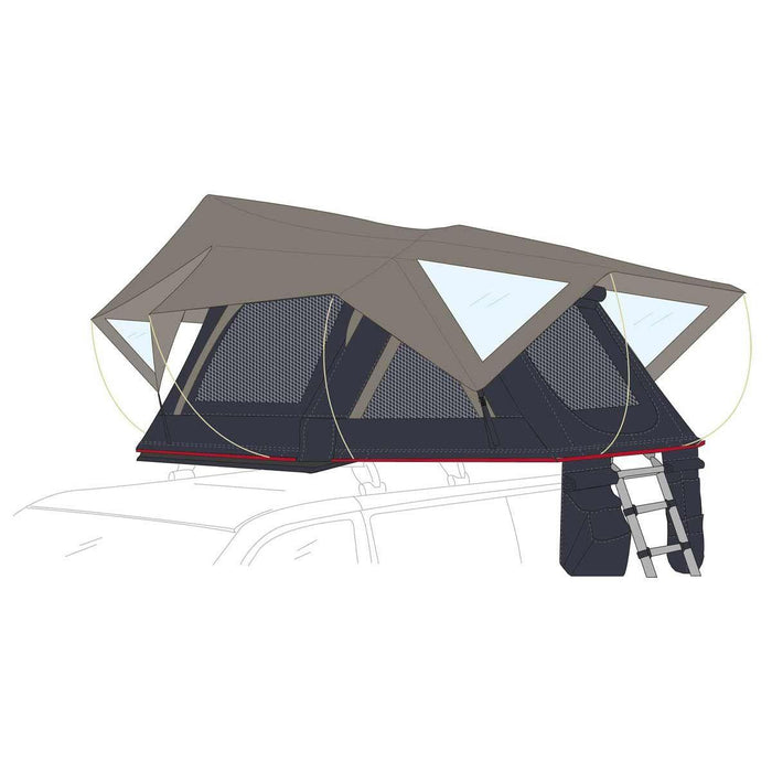 Fiamma Moonlight 180 Roof Tent 3 Person 180 (08891-01-) - Fiamma - My Roof Tent