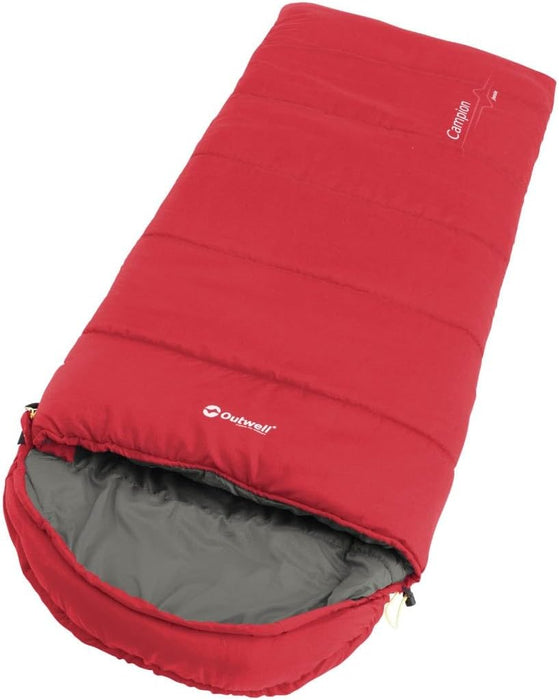 Outwell Campion Junior Kid / Childrens Sleeping Bag Red - 2 Season - Outwell - My Roof Tent