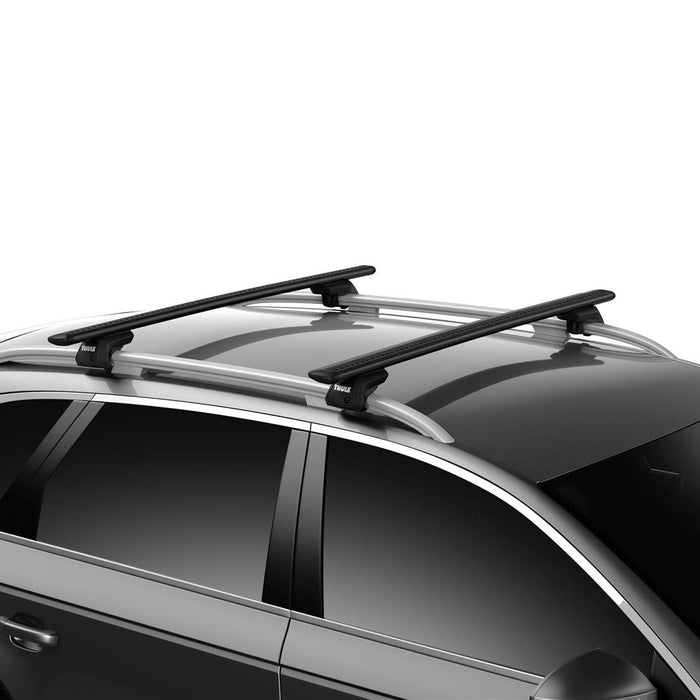 Thule WingBar Evo Roof Bars Black fits Dacia Bigster 2025- 5 doors with Raised Rails - Thule - My Roof Tent