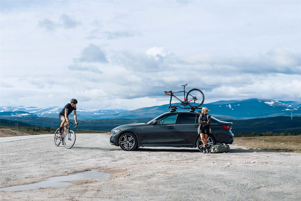 Thule TopRide Roof Bar Fork Mounted Lockable Single Bike Cycle Carrier 568 - Thule - My Roof Tent