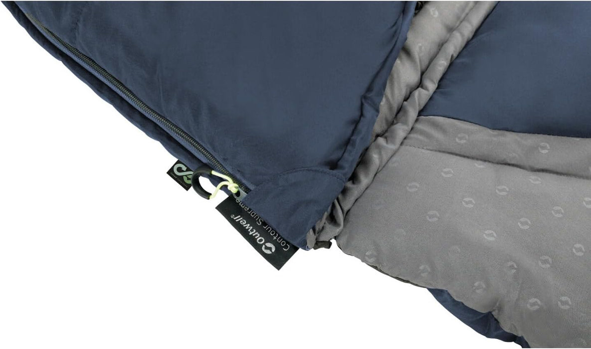 Outwell Contour Lux Single Sleeping Bag 3 Season Deep Blue - Outwell - My Roof Tent