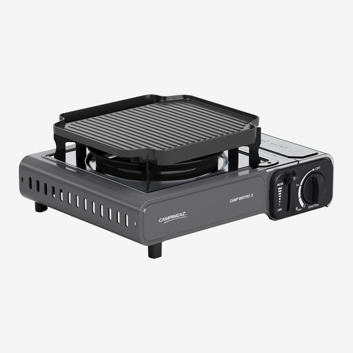 Campingaz Bistro 3 Grey Camping gas stove with Griddle - Campingaz - My Roof Tent