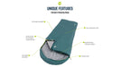 Outwell Campion Lux Double Dark Grey Double Sleeping Bag - Outwell - My Roof Tent