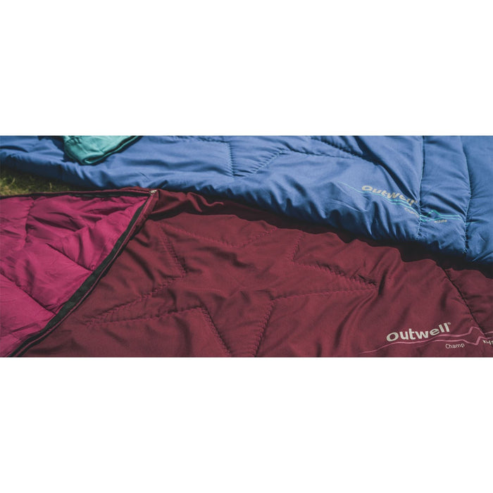 Outwell Champ Kids Deep Red Red Junior Sleeping Bag - Outwell - My Roof Tent