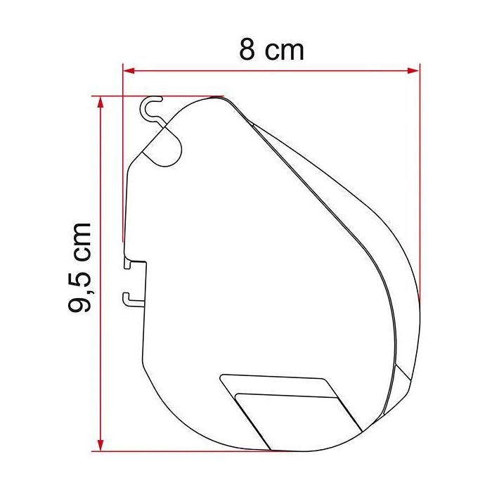 Fiamma F35 Pro 270 Awning Titanium Case Royal Blue Fabric Campervan Caravan 4x4 - Fiamma - My Roof Tent