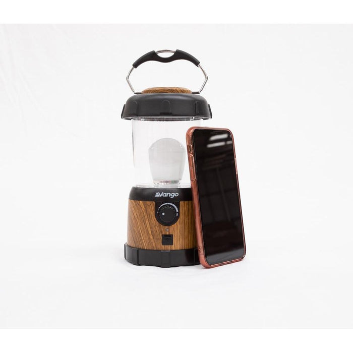 Vango Nova 200 Recharge USB Camping Lantern - Wood Effect - Vango - My Roof Tent