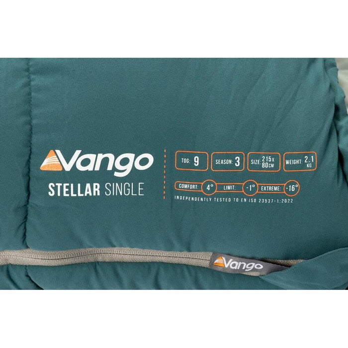 Vango Stellar Single Sleeping Bag Single Oasis - Vango - My Roof Tent