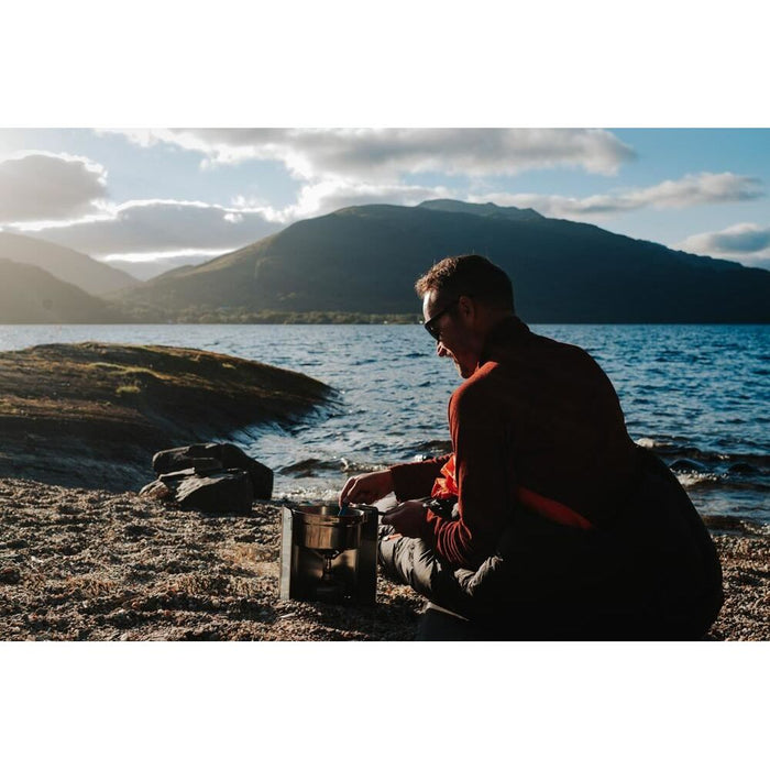 Vango Folding Stove with Windshield and Piezo Silver - Vango - My Roof Tent