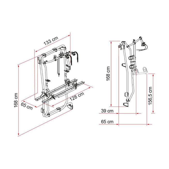Fiamma Carry-Bike Frame Sprinter E-Bike Aluminium - Fiamma - My Roof Tent