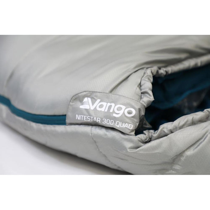 Vango Nitestar Alpha 300 Quad Sleeping Bag Square 3 Season Camping - Vango - My Roof Tent