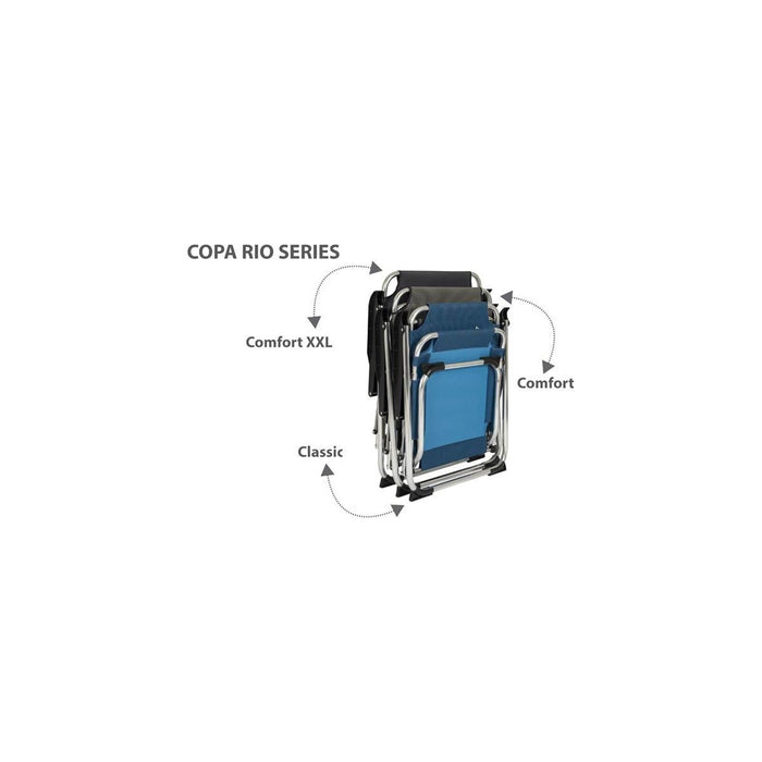 Bo-Camp Chair Copa Rio M Aluminium Graphite - Bo-Camp - My Roof Tent