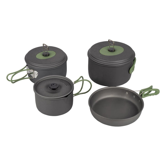 Bo-Camp Cookware Set Explorer 4 Pieces Hard Anodized Aluminium - Bo-Camp - My Roof Tent