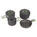 Bo-Camp Cookware Set Explorer 4 Pieces Hard Anodized Aluminium - Bo-Camp - My Roof Tent