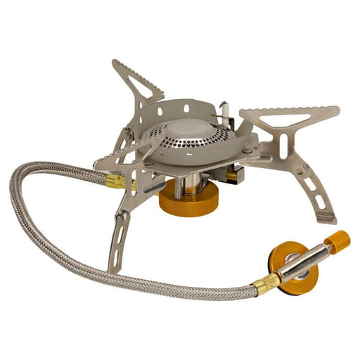 Vango Folding Stove with Windshield and Piezo Silver - Vango - My Roof Tent
