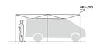 Easy Camp Lom Tri Campervan Canopy Grey Sun Shade - Easy Camp - My Roof Tent