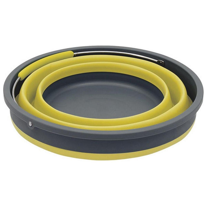 Collaps Bucket with Lid Green: Compact and Collapsible Camping Bucket with Lid - Outwell - My Roof Tent