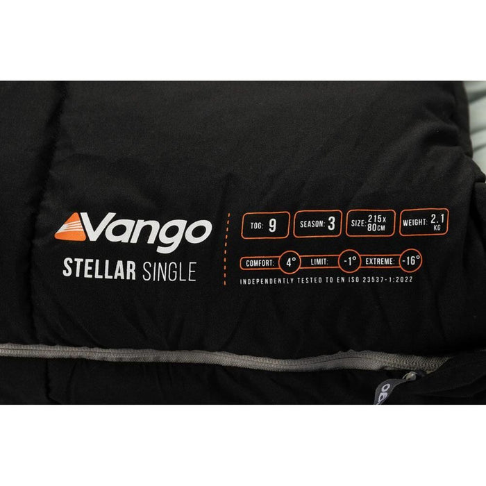Vango Stellar Single Sleeping Bag Black - Vango - My Roof Tent