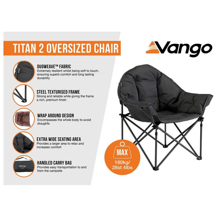 Vango Titan 2 Oversized Camping Chair (Excalibur) - Vango - My Roof Tent