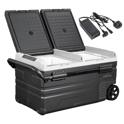 Dellonda Portable Fridge Freezer/Cool Box LED Display & AC/DC 230V Adaptor 95L - Dellonda - My Roof Tent
