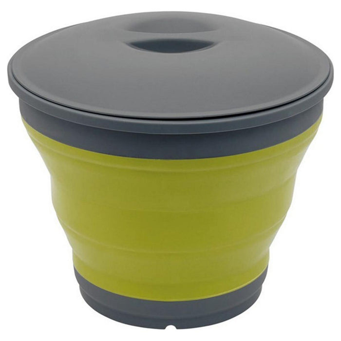 Collaps Bucket with Lid Green: Compact and Collapsible Camping Bucket with Lid - Outwell - My Roof Tent