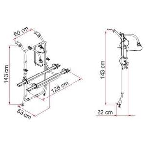 Fiamma Carry-Bike Vivaro/Trafic/Talento 02096-72- - Fiamma - My Roof Tent