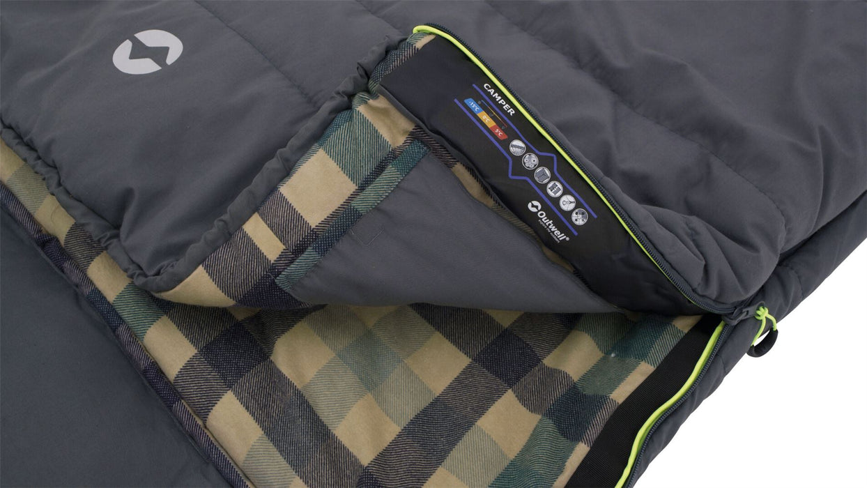 Outwell Camper Grey Single Sleeping Bag - Outwell - My Roof Tent